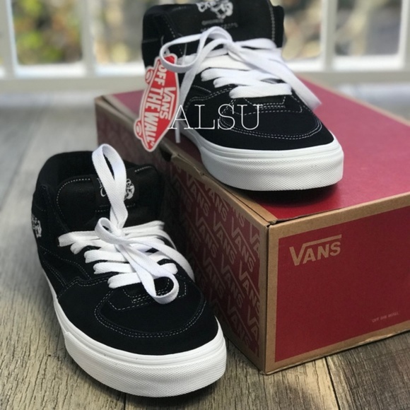 NWT VANS HALF CAB Black Men’s sneakers AUTHENTIC - Picture 2 of 8